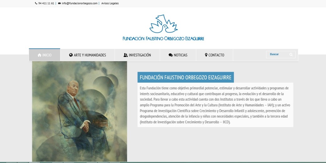 Nueva web de La Fundación Faustino Orbegozo